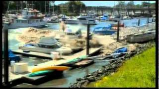 Tsunami Wrecks Marina in Santa Cruz California [upl. by Seagrave301]