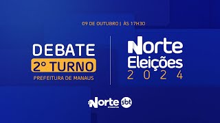 NORTE ELEIÇÕES 2024 DEBATE 2º TURNO  PREFEITURA DE MANAUS [upl. by Errol]