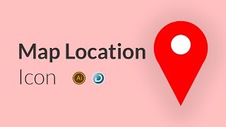 Map Location Icon Design  Adobe Illustrator CC 2019 [upl. by Casey417]