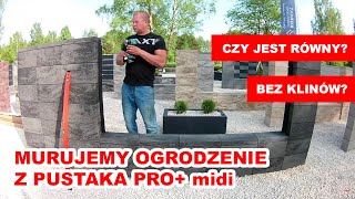 ⭐Murowanie ogrodzenia z pustaków PRO midi  SABKO⭐ [upl. by Nidnerb]