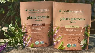 Plantbased Protein Powder  Nutrilite Organics  Amway [upl. by Nlyak]