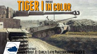 WW2 color footage Tiger I Ausf E Panzerkampfwagen 6 [upl. by Jillian]