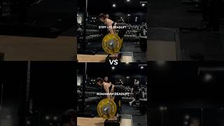 Stiff Leg VS Romanian Deadlift What’s your choice [upl. by Labinnah]