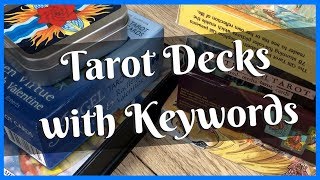 Tarot Decks with Keywords on the Cards  for both beginners and seasoned tarot readers [upl. by Canning]