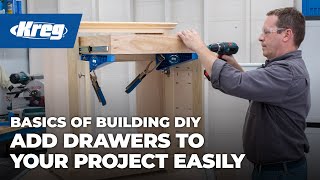 Add Drawers To Your Project Easily  Basics of Building DIY [upl. by Belak]