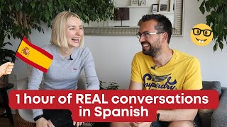 1 Hour of Real Spanish Conversations 📝 Intermediate Spanish Listening and Speaking Practice 👂 [upl. by Pansy]