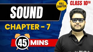 SOUND in 30 Mins  Complete Chapter Mind  Map  Class 10 ICSE PHYSICS [upl. by Orville]