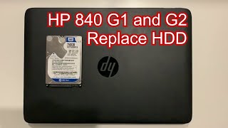 HP EliteBook 840 G1 and G2  Replace HDD  SSD  Easy Guide  Tutorial [upl. by Nirahs]