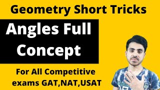 Geometry Tricks Angles Complete Concept With Examples  Quantitative Reasoning Geometry GAT NAT USAT [upl. by Maddocks]