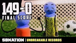 The highest scoring soccer match  Unbreakable Records [upl. by Aisital]