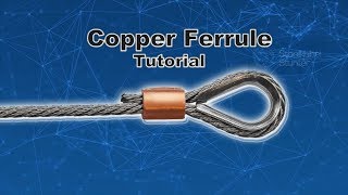 How to crimp wire rope ferrules Copper Diy [upl. by Eolc]