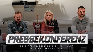 Chemnitzer FC  Pressekonferenz nach dem SachsenpokalAchtelfinale beim Dresdner SC 1898 [upl. by Jinny]