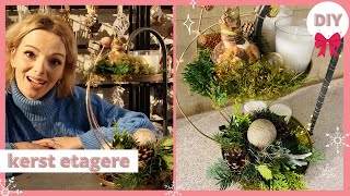 KERSTSTUK  ADVENTSSTUK Etagere  Kerst bloemstuk 6  Cursus Bloemschikken 123  Carlein Tukkers [upl. by Kling104]