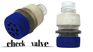 Make A Check Valve For Water Pump  Foot Valve  Mini invent [upl. by Isabeau]