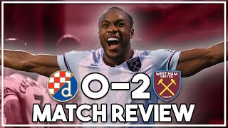 Dinamo Zagreb 02 West Ham Utd highlights discussed  Rice amp Antonio score in Europa League [upl. by Natiha761]