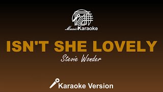 Isnt She Lovely  Stevie Wonder Karaoke Version [upl. by Kamilah206]