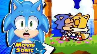 Movie Sonic Reacts to The Ultimate “Sonic The Hedgehog” Recap Cartoon [upl. by Karlotta]