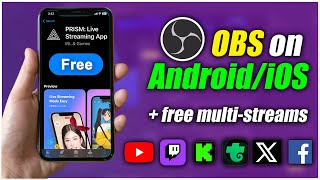 OBS is now on Android amp iPhone with FREE Multistreaming  Prism Live [upl. by Eessac]