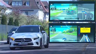 MercedesBenz Classe A  Découvrez la réalité augmentée de la caméra dans le système de navigation [upl. by Onairpic347]