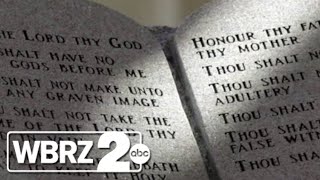 Federal judge rules law requiring Ten Commandments to be displayed in classrooms is unconstitutional [upl. by Atiuqal752]