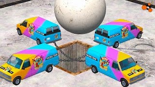 Beamng drive  Giant chain vs Giant Ball crashes [upl. by Adlare752]