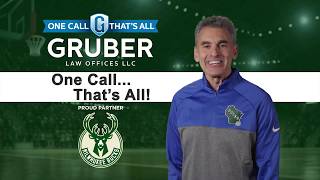 Gruber Law Offices Proud Partner of Milwaukee Bucks [upl. by Lerret]