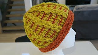 Crochet a beanie hat [upl. by Tnomyar]