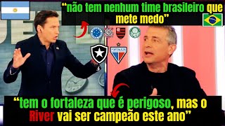 ARGENTINOS DÃƒO O RIVER COMO CAMPEÃƒO DA LIBERTADORES DE 2024 E ACHAM O FORTALEZA O TIME MAIS DIFÃCIL [upl. by Hay914]