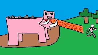 I Fought The MOST EVIL PIG In Minecraft  pigzilla playthrough Ep 1 [upl. by Odlareg]