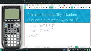 Calculate the solubility of barium fluoride [upl. by Annoek]