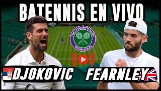 Novak Djokovic Vs Jacob Fearnley  Wimbledon 2024  Reacción en vivo [upl. by Haimorej]