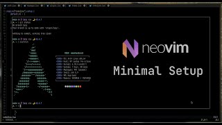 Minimal Neovim config [upl. by Erdnael]