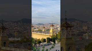 Fantastic View of Barcelona City at Mirador of Montjuic [upl. by Ahsiekahs]