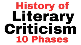 Literary Criticism Historical Development Gary Day Hellenic to Modern Period Aristotle Derrida [upl. by Greenes]