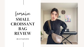 Lemaire小号牛角包上身评测来啦！Lemaire small croissant bag review [upl. by Saturday265]