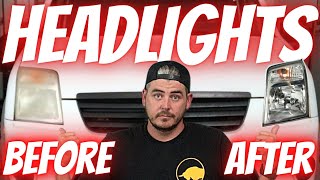 Full guide to HEADLIGHT RESTORATION  Easy DIY at home [upl. by Arturo]