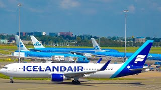 Schiphol Airport Panorama Terrace 747 777 Spotting [upl. by Gianni]