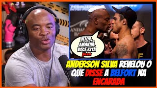 “EU FALEI PRA ELE AMANHÃ VOCÊ ESTÁ ” ANDERSON SILVA REVELA O QUÊ FALOU PRO VITOR BELFORT [upl. by Einhapets]