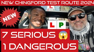 7 Serious 1 Dangerous New Chingford Test Route  Driving Fail [upl. by Slen]