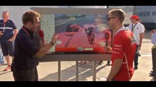 vettel spiega la pole con davide valsecchi sky [upl. by Eolhc]