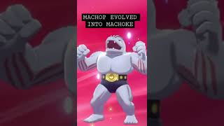 MACHOP EVOLVED INTO MACHOKE POKEMON SHIELD [upl. by Ymarej]