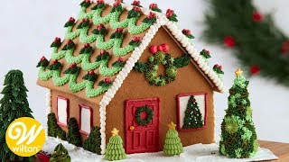 Easy Gingerbread House Decorating Techniques  Wilton [upl. by Adiehsar515]