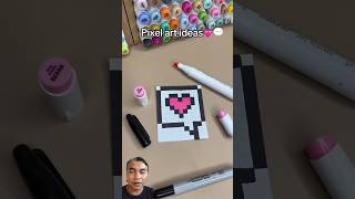 Drawing pixels on paper pixelart art pixels drawing [upl. by Akihdar988]