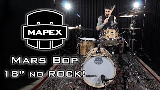 Batera com Bumbo 18quot no Rock A Mapex Mars Bop Birch aguenta [upl. by Theron]