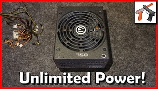 Gaming PSU EVGA Super Nova 750 G2 Power Supply Review Fully Modular Gold Efficiency [upl. by Mohorva]