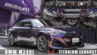 BMW M240i G42 2024 x EH Performance exhaust titanium [upl. by Clie]