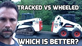 Heavy Equipment Comparison Tracked vs Wheeled Skid Steer [upl. by Crooks531]