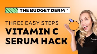 Vitamin C Serum HACK 3 Easy Steps to Make Vitamin C Work For Your Antiaging Routine [upl. by Moor]