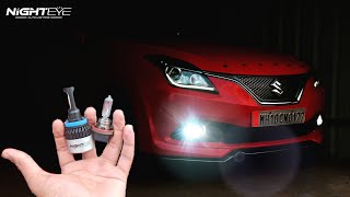 best LED fog light for baleno  Nigheye  Legendary vlogs [upl. by Nnylaf]