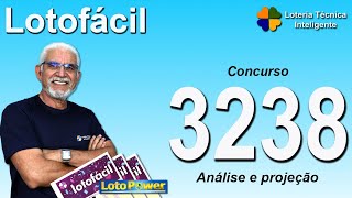 ANÁLISE E PROJEÇÃO PARA O CONCURSO 3238 DA LOTOFÁCIL [upl. by Diet]